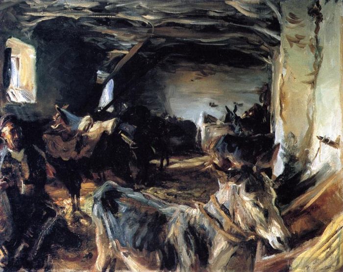 John Singer Sargent Oil Painting - Stable at Cuenca