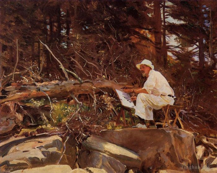 John Singer Sargent Oil Painting - The Artist Sketching