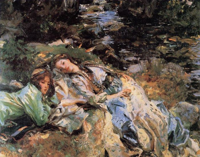 John Singer Sargent Oil Painting - The Brook