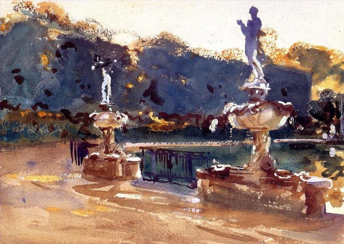 John Singer Sargent Various Paintings - Boboli Gardens