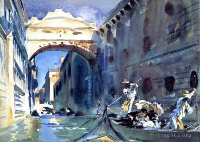 John Singer Sargent Various Paintings - Bridge of Sighs