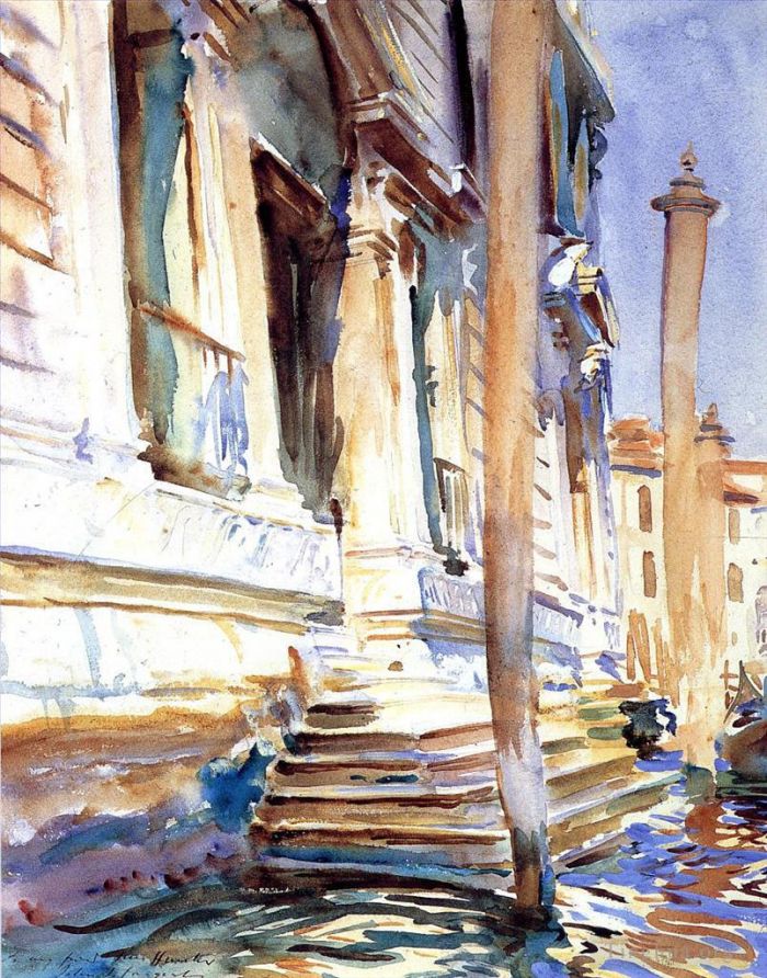 John Singer Sargent Various Paintings - Doorway of a Venetian Palace