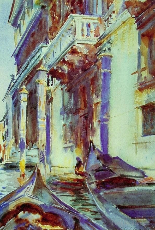 John Singer Sargent Various Paintings - On the Grand Canal