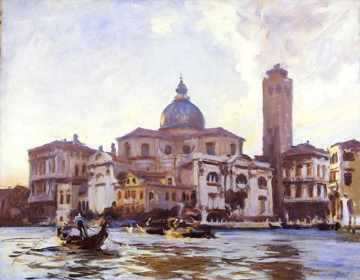 John Singer Sargent Various Paintings - Palazzo Labia and San Geremia Venice