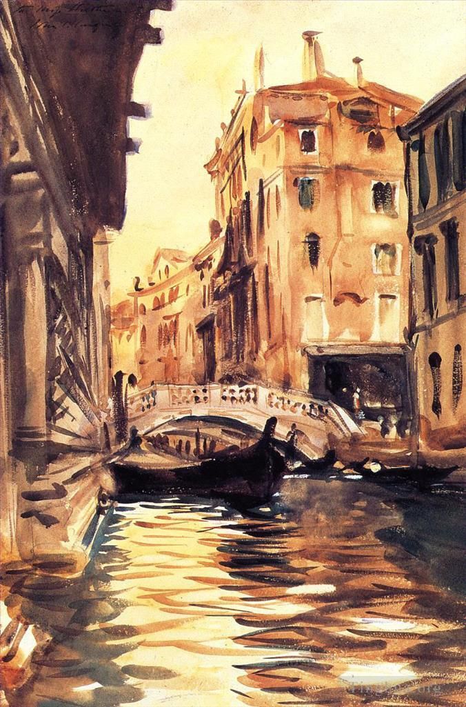 John Singer Sargent Various Paintings - Ponte della Canonica