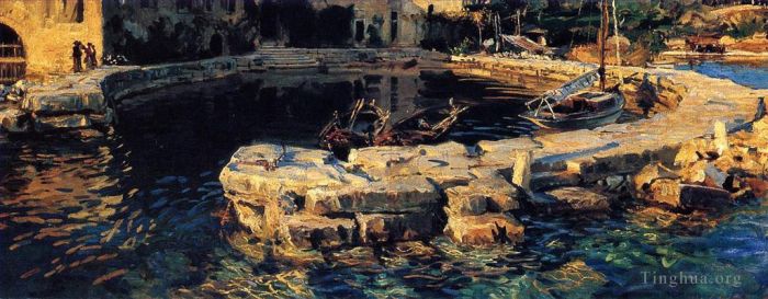 John Singer Sargent Various Paintings - San Vigilio Lake Garda