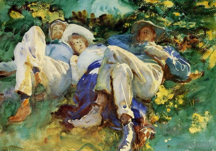 John Singer Sargent Various Paintings - Siesta