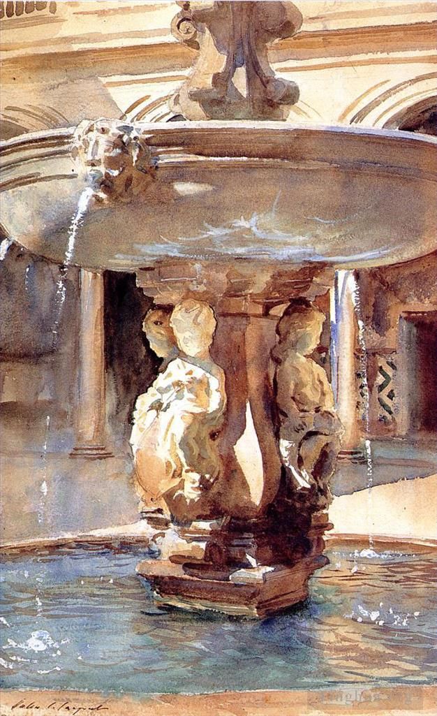 John Singer Sargent Various Paintings - Spanish Fountain