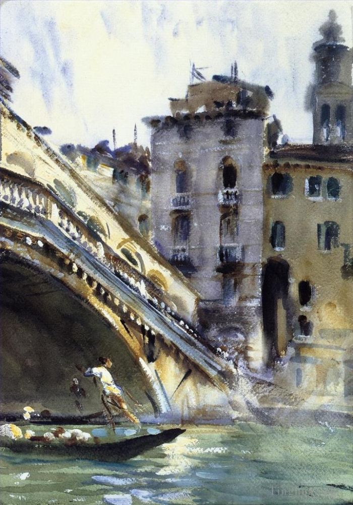 John Singer Sargent Various Paintings - The Rialto Venice