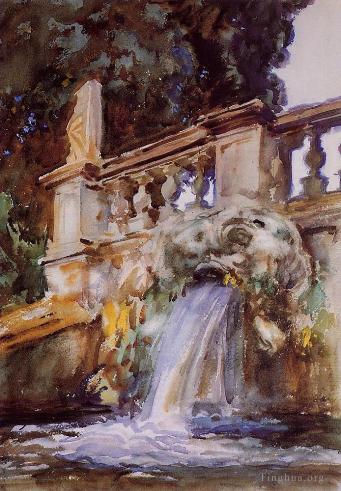 John Singer Sargent Various Paintings - Villa Torlonia Frascati