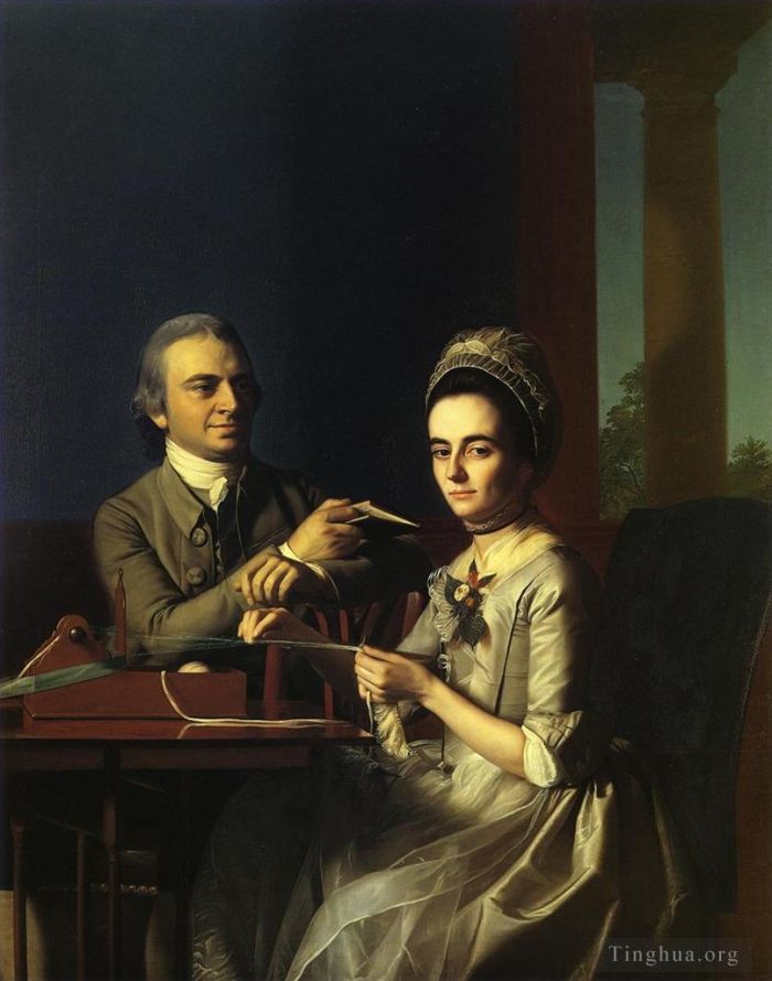 John Singleton Copley Oil Painting - Mr and Mrs Thomas Mifflin Sarah Morris