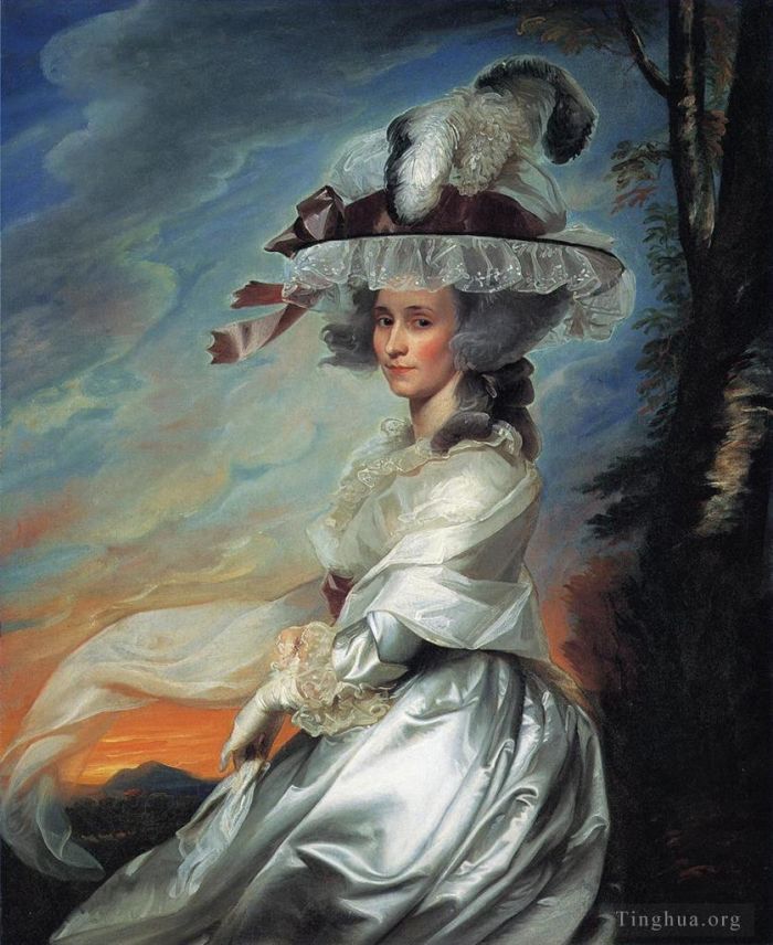 John Singleton Copley Oil Painting - Mrs Daniel Denison Rogers Abigail Bromfield
