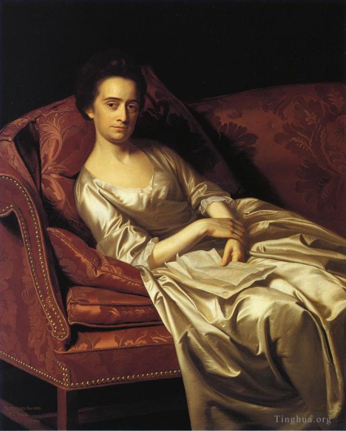 John Singleton Copley Oil Painting - Portrait of a Lady
