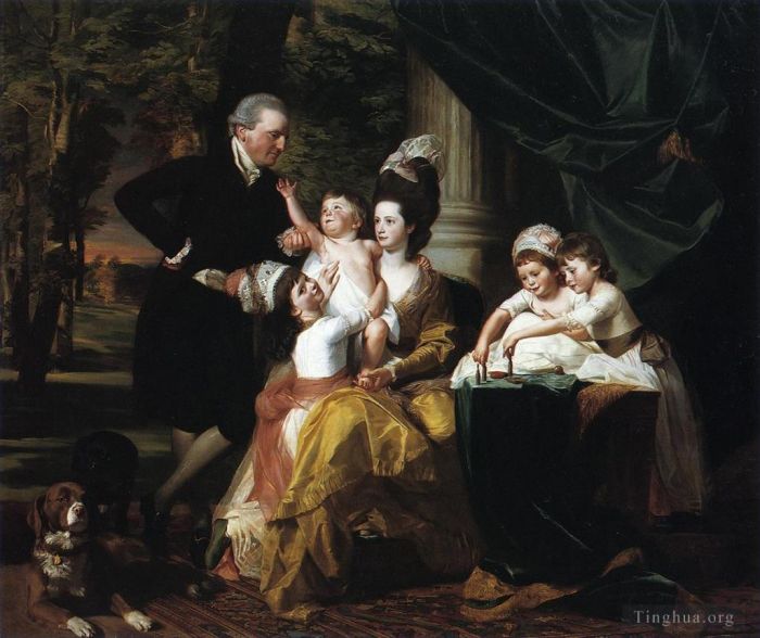 John Singleton Copley Oil Painting - Sir William Pepperrell and Family
