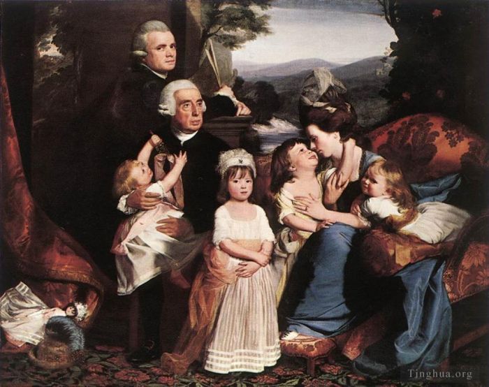 John Singleton Copley Oil Painting - The Copley Family