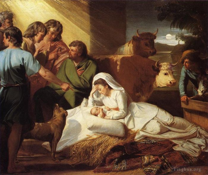 John Singleton Copley Oil Painting - The Nativity