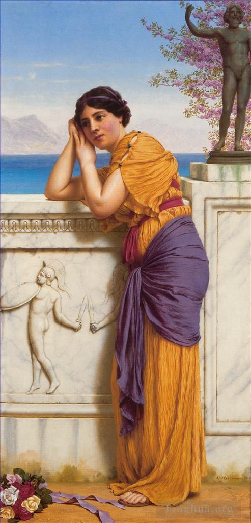 John William Godward Oil Painting - Rich Gifts Wax Poor When Lovers Prove Unkind