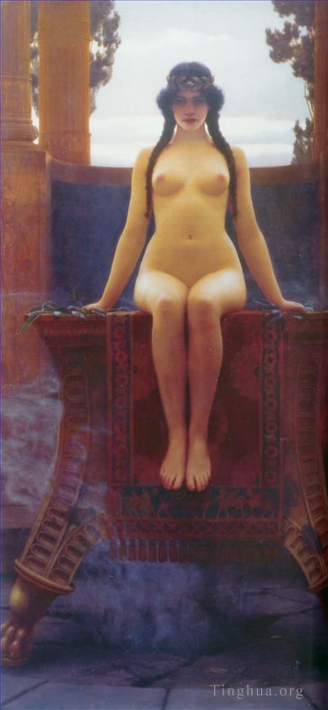 John William Godward Oil Painting - The Delphic Oracle