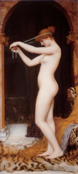 Artist John William Godward's Work - Venus Binding Her Hair