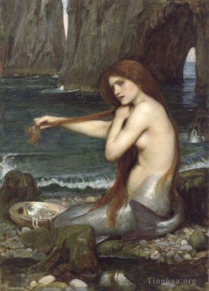 Artist John William Waterhouse's Work - A Mermaid