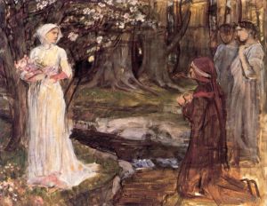 Artist John William Waterhouse's Work - Dante and Beatrice