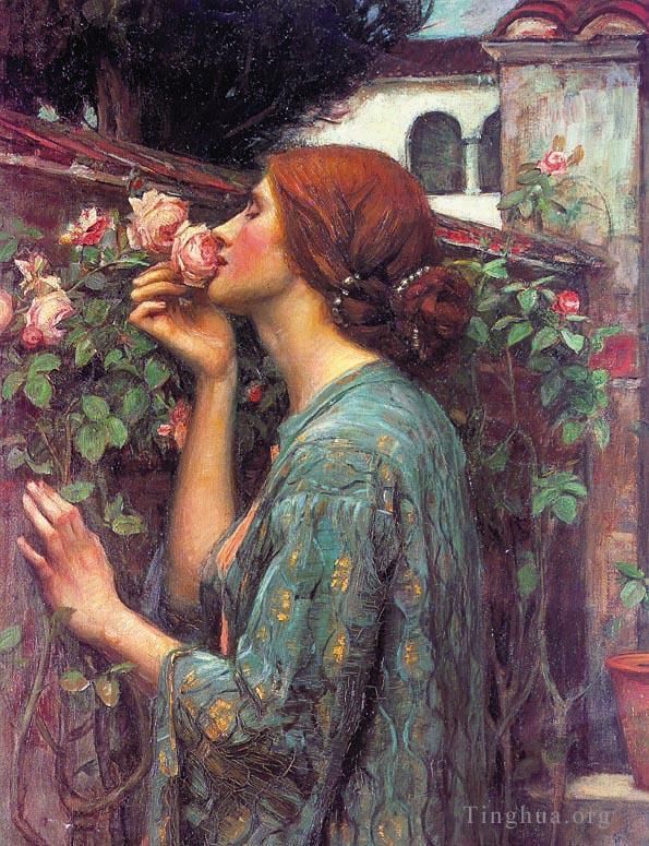 John William Waterhouse Oil Painting - My Sweet Rose