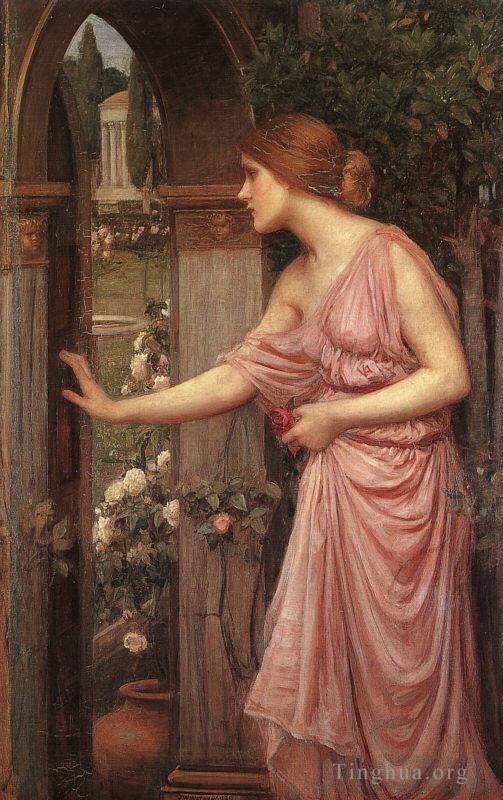 John William Waterhouse Oil Painting - Psyche Entering Cupids Garden