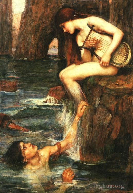 John William Waterhouse Oil Painting - The SirenA Arthurian