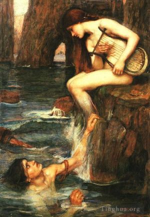 Artist John William Waterhouse's Work - The SirenA Arthurian