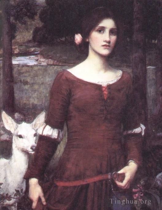 John William Waterhouse Oil Painting - The lady clare JW