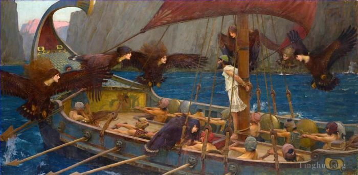 John William Waterhouse Oil Painting - Ulysses and the Sirens