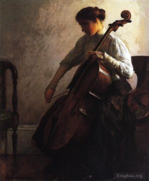 Artist Joseph Rodefer DeCamp's Work - The Cellist