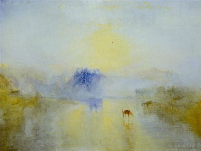 Joseph Mallord William Turner Oil Painting - Norham Castle Sunrise
