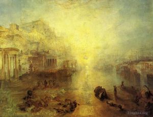 Artist Joseph Mallord William Turner's Work - Ancient Italy Ovid Banished from Rome
