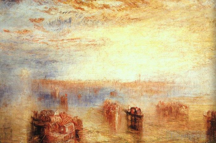 Joseph Mallord William Turner Oil Painting - Approach to Venice 1843