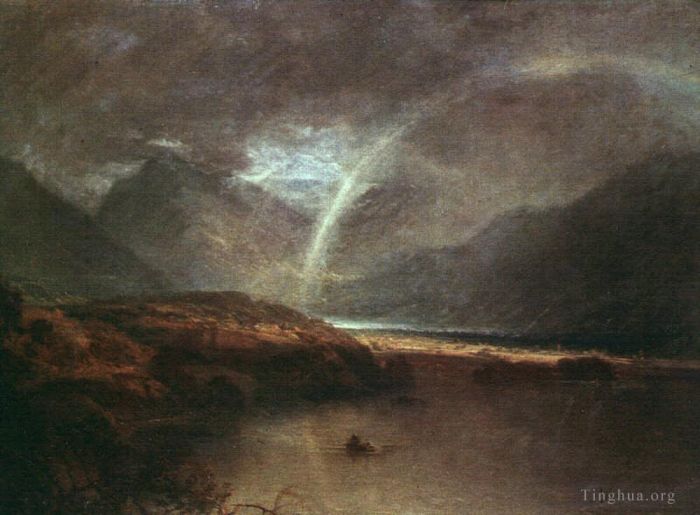 Joseph Mallord William Turner Oil Painting - Buttermere Lake A Shower