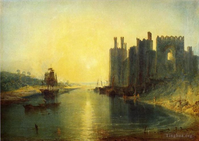 Joseph Mallord William Turner Oil Painting - Caernarvon Castle