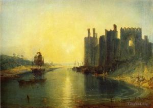 Artist Joseph Mallord William Turner's Work - Caernarvon Castle