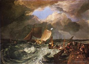 Artist Joseph Mallord William Turner's Work - Calais Pier with French Poissards