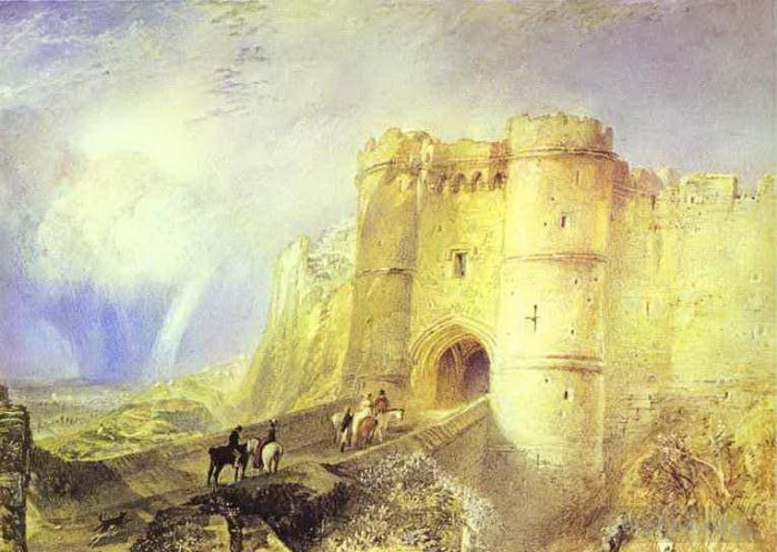 Joseph Mallord William Turner Oil Painting - Carisbrook Castle Isle of Wight Turner