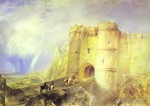 Artist Joseph Mallord William Turner's Work - Carisbrook Castle Isle of Wight Turner