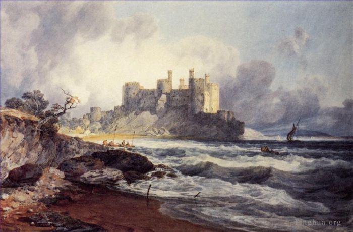 Joseph Mallord William Turner Oil Painting - Conway Castle