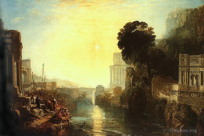 Joseph Mallord William Turner Oil Painting - Dido Building Carthage The Rise of the Carthaginian Empire