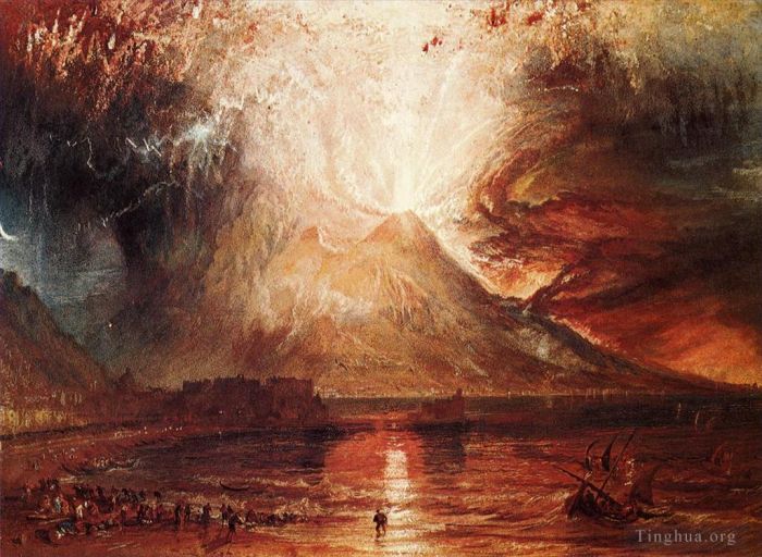 Joseph Mallord William Turner Oil Painting - Eruption of Vesuvius