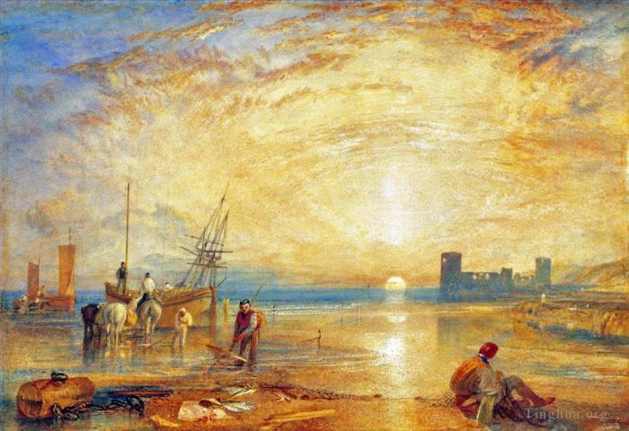 Joseph Mallord William Turner Oil Painting - Flint Castle Turner