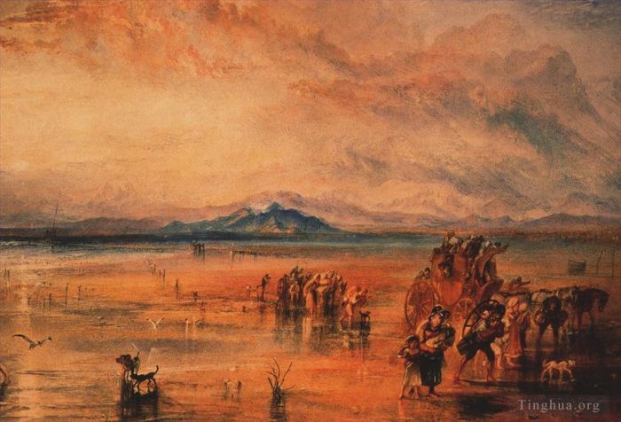 Joseph Mallord William Turner Oil Painting - Lancaster Sands