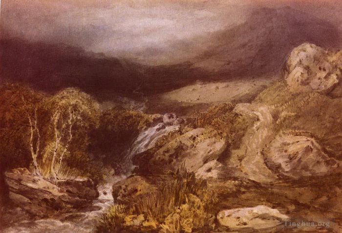 Joseph Mallord William Turner Oil Painting - Mountain Stream Coniston Turner