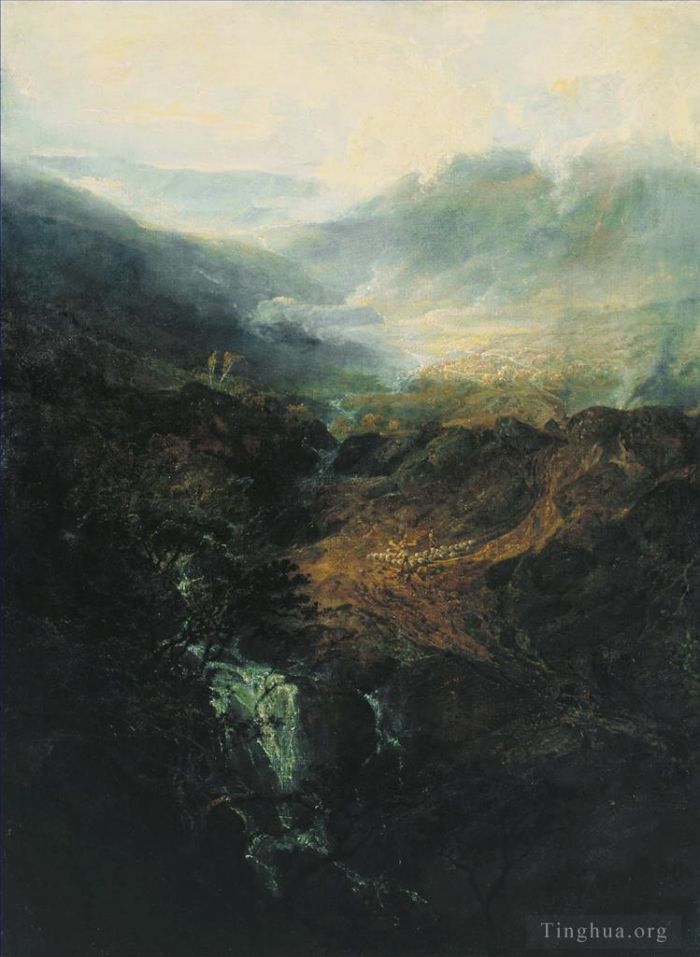 Joseph Mallord William Turner Oil Painting - Norham Castle Sunrise Turner