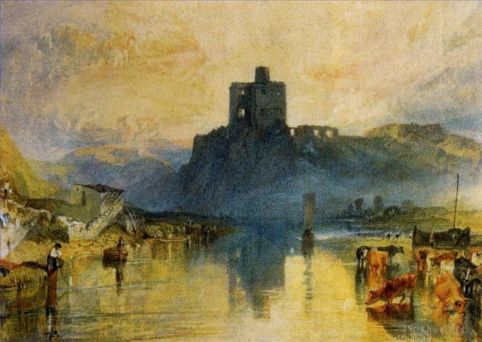 Joseph Mallord William Turner Oil Painting - Norham Castle on the River Tweed