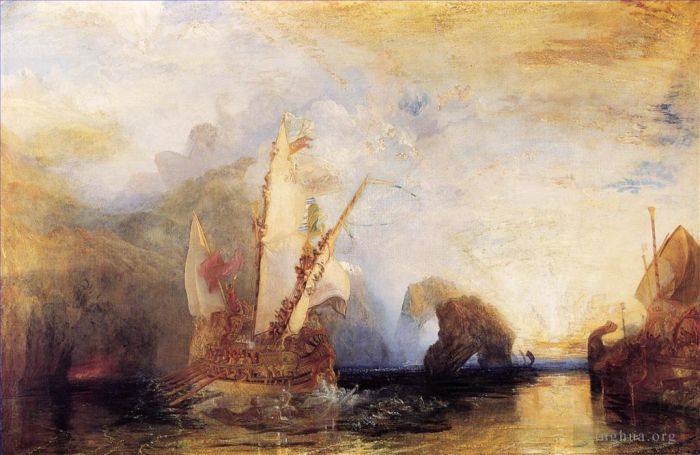 Joseph Mallord William Turner Oil Painting - Odysseus Deriding Polyphemus